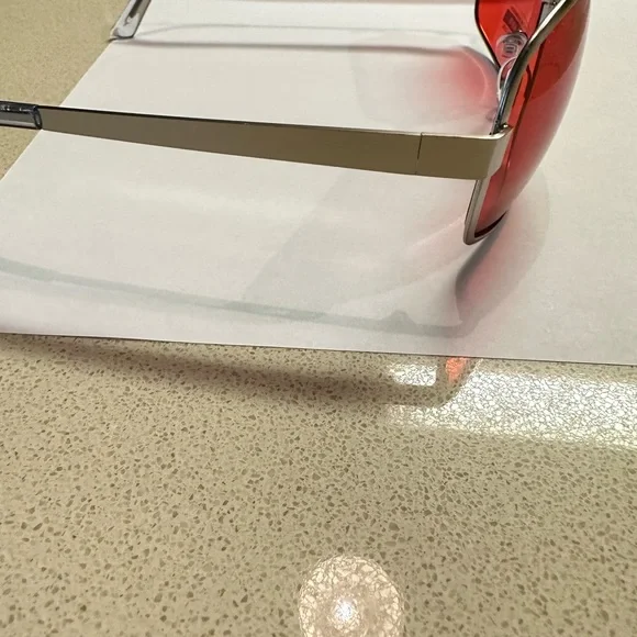 Tyler Durden Sunglasses Shades Fight Club NEW Oliver Peoples 523 Brad Pitt Red - Picture 12 of 16